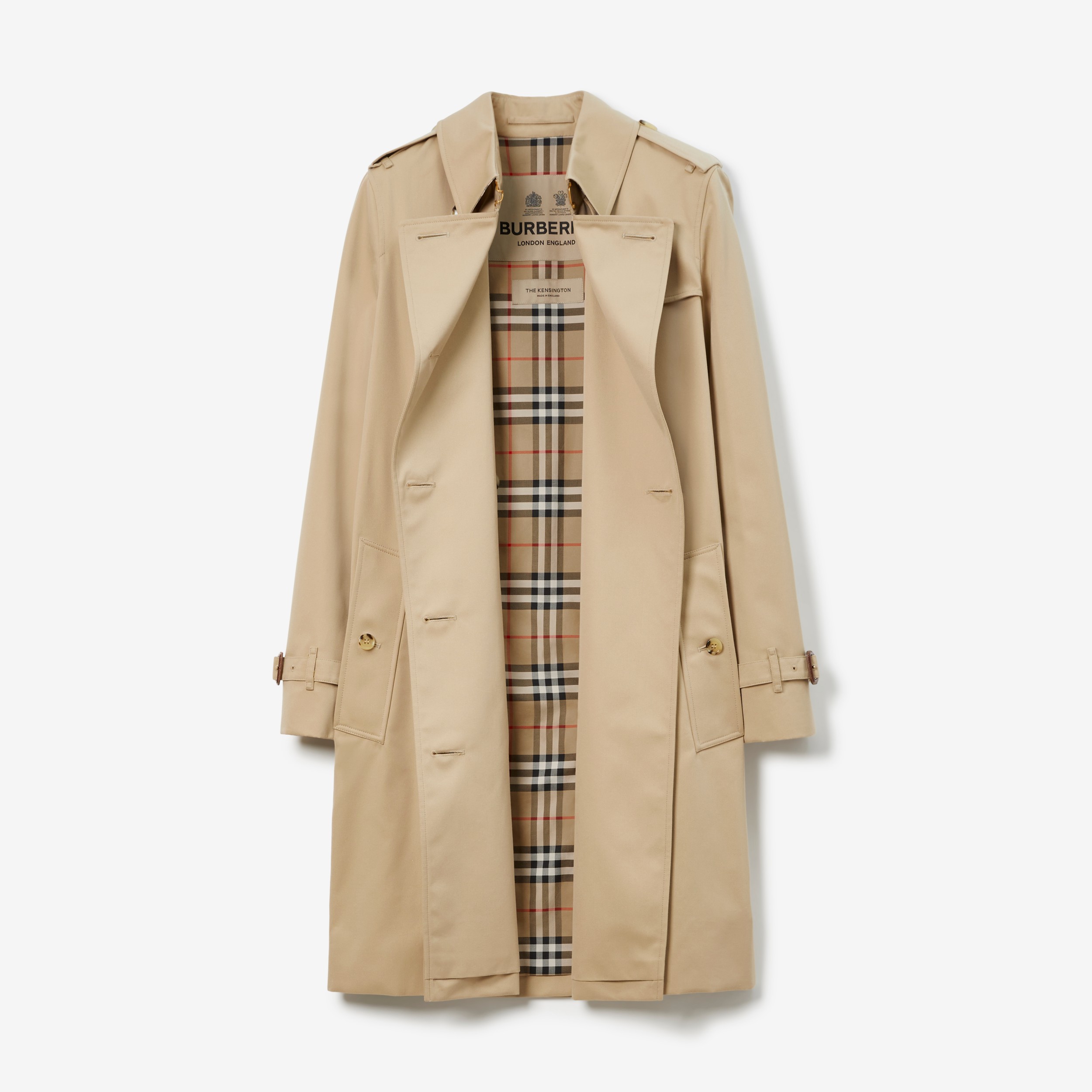 ミッドレングス ケンジントン ヘリテージ トレンチコート (ハニー