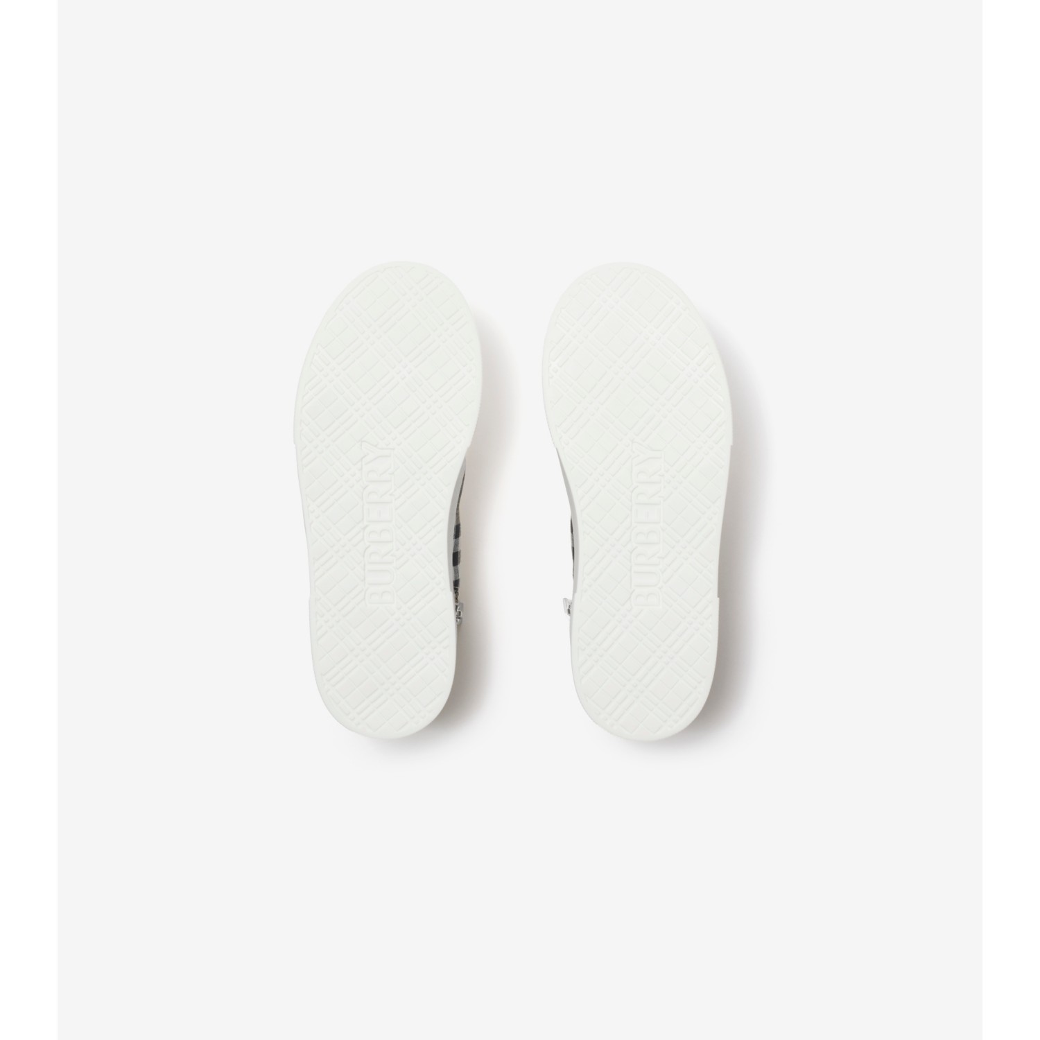 Check Cotton High-top Sneakers - thumbnail 5