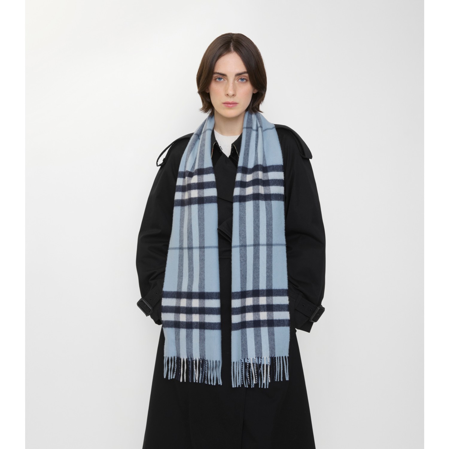 Check Cashmere Scarf