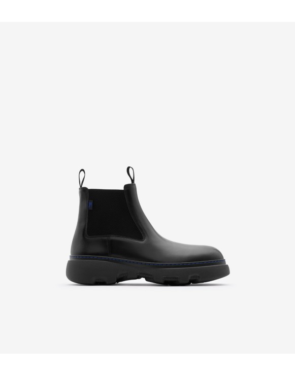 Leather Creeper Low Chelsea Boots