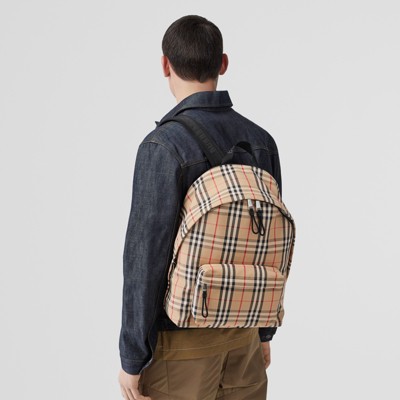 burberry archive print backpack price