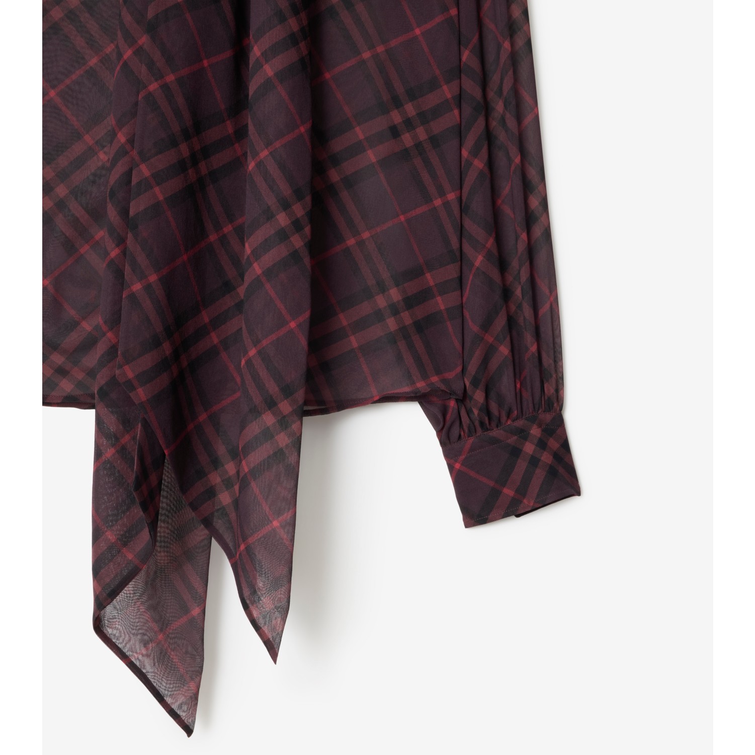 Chemisier foulard en soie Check