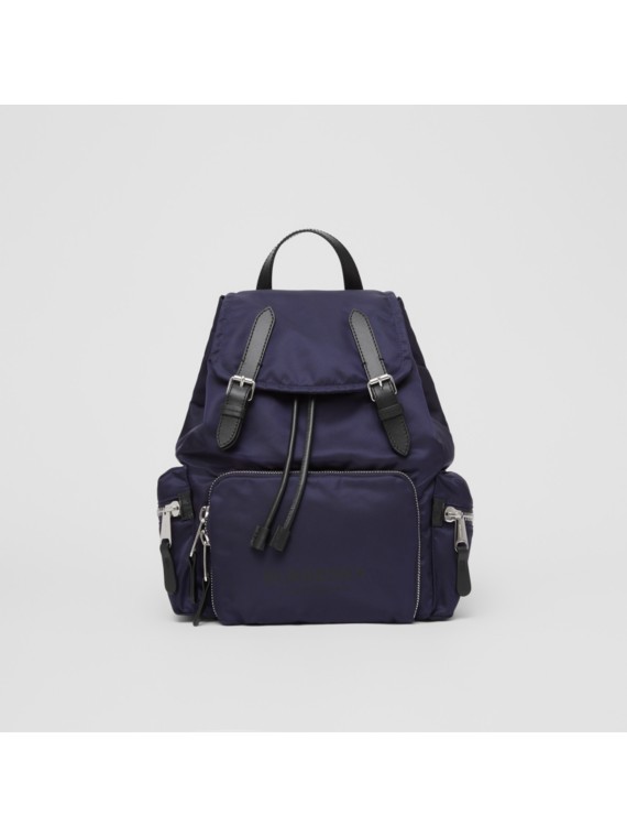 the medium rucksack in logo print econyl
