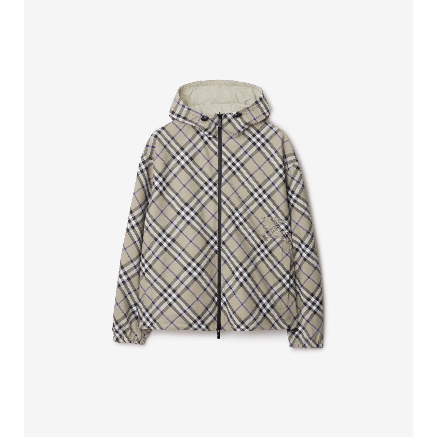 Reversible Check Jacket in Lichen - Men | Burberry® Official