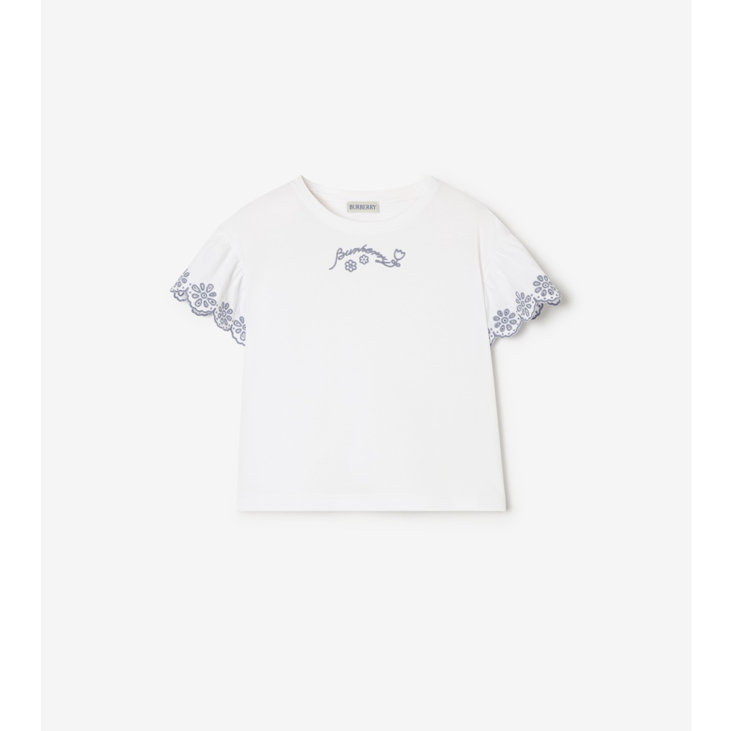 Broderie Anglaise Cotton T-shirt