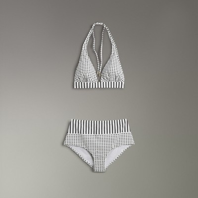 burberry swimsuit womens white