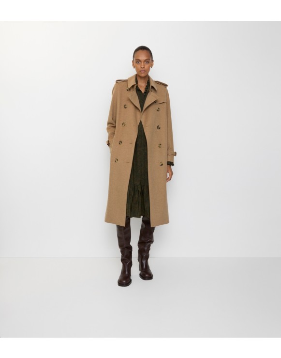 Long Cashmere Kensington Trench Coat