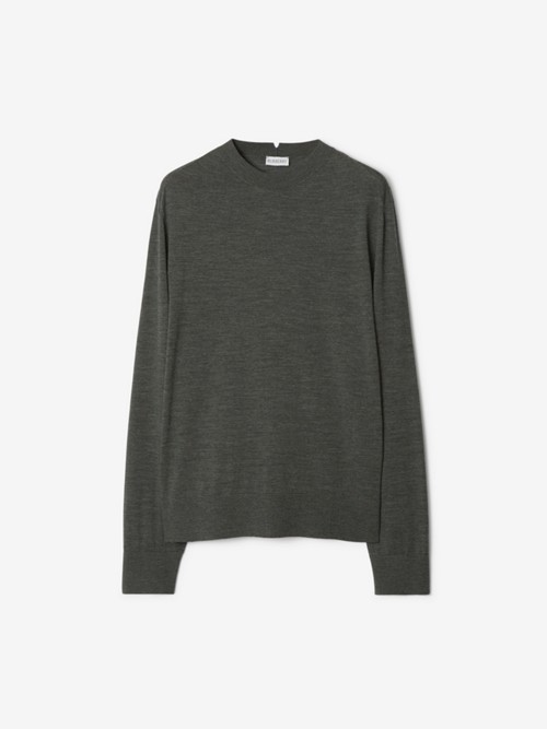 Burberry Wool Sweater In Gray