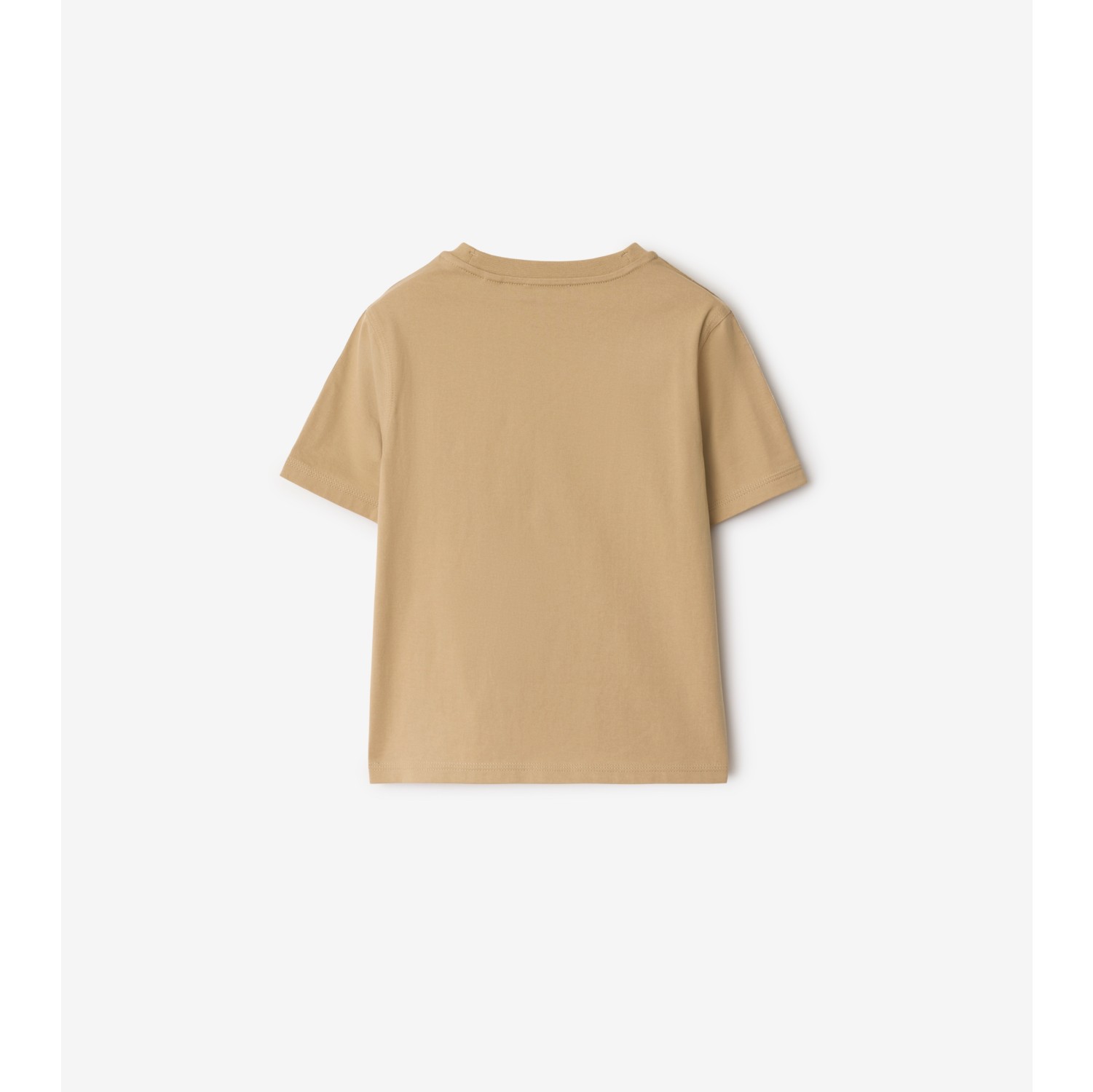 Check Trim Cotton T-shirt