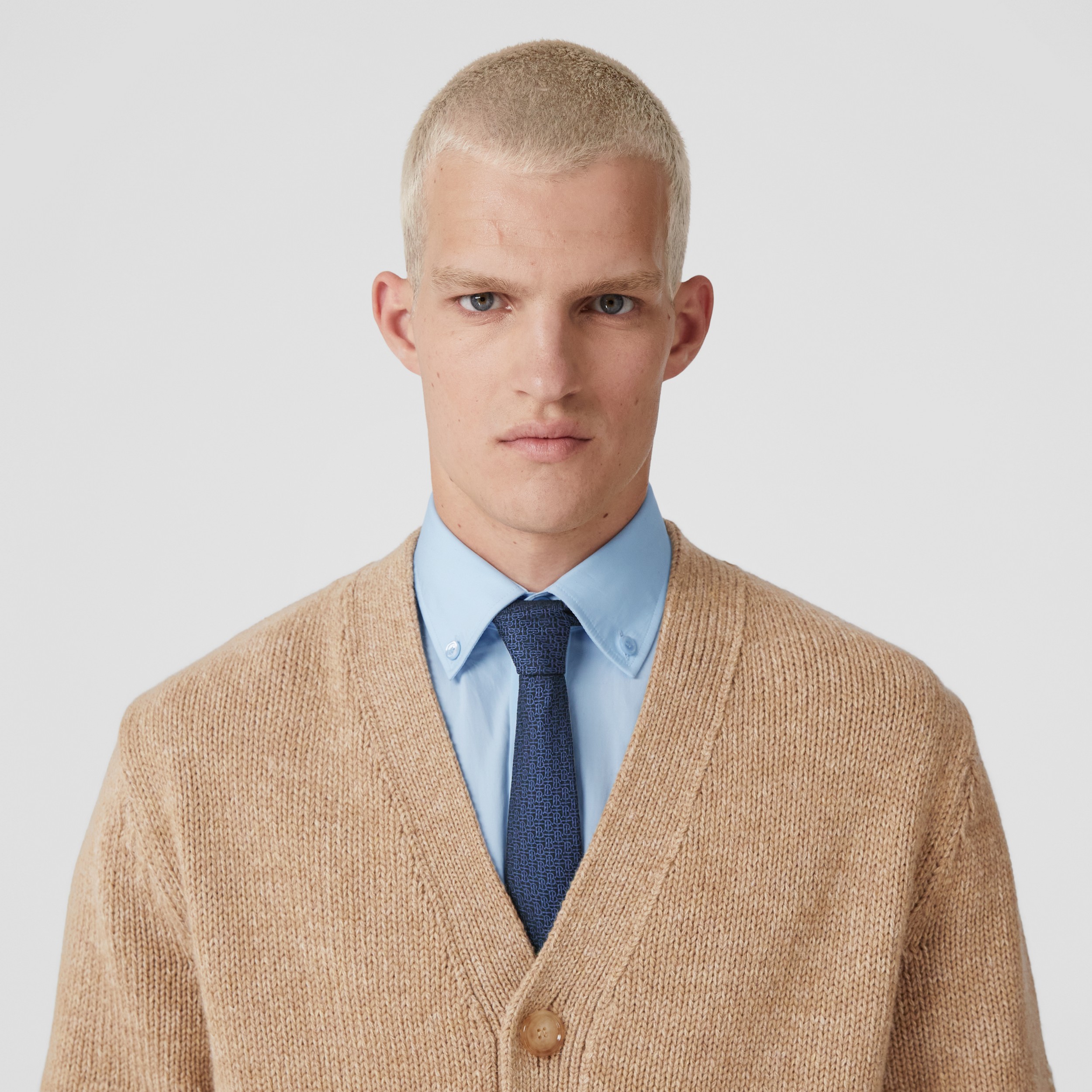 Cardigan in lana con cavaliere equestre a intarsio (Cammello) - Uomo | Sito ufficiale Burberry® - 2