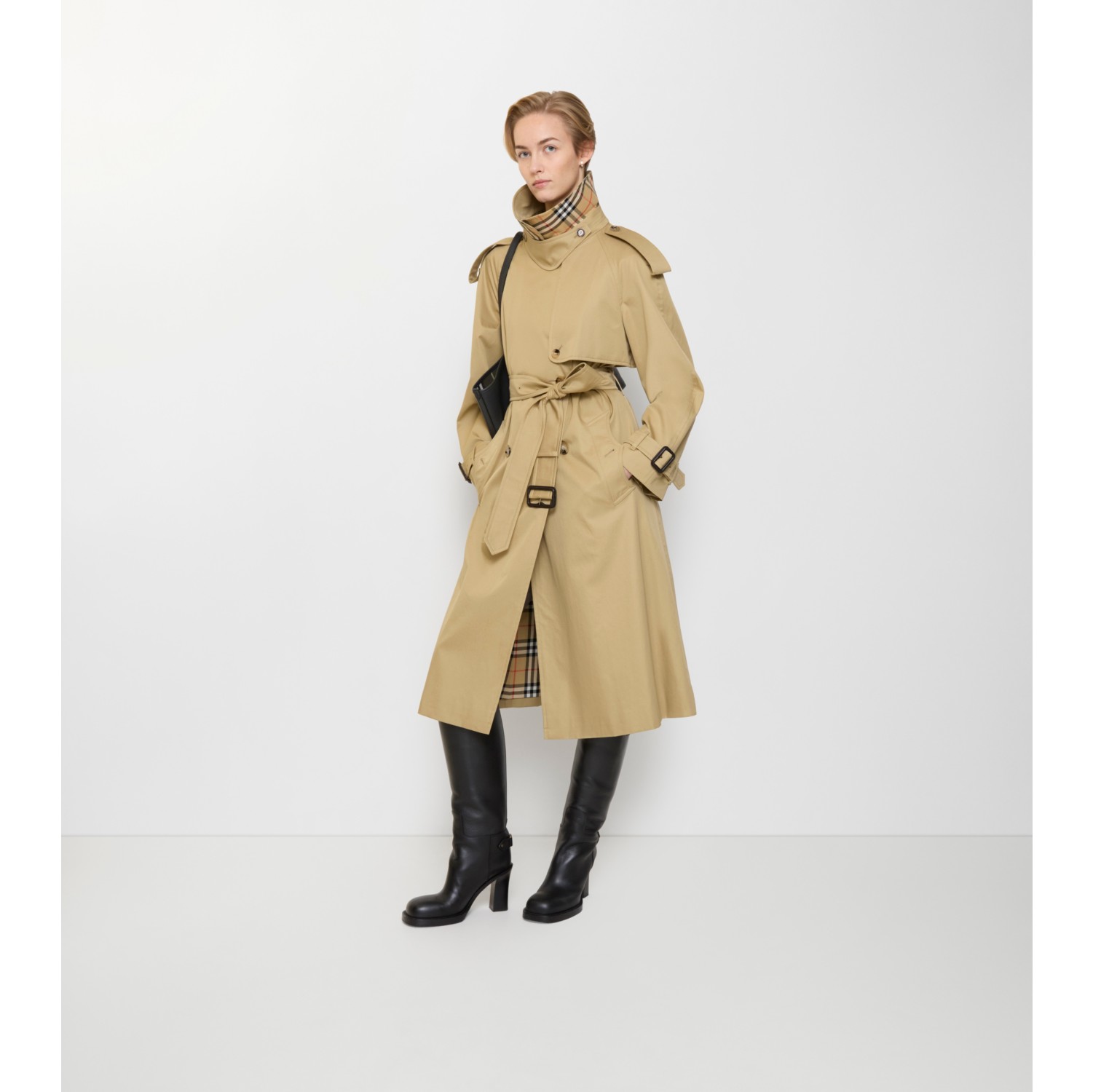 Long Gabardine Fitzrovia Trench Coat