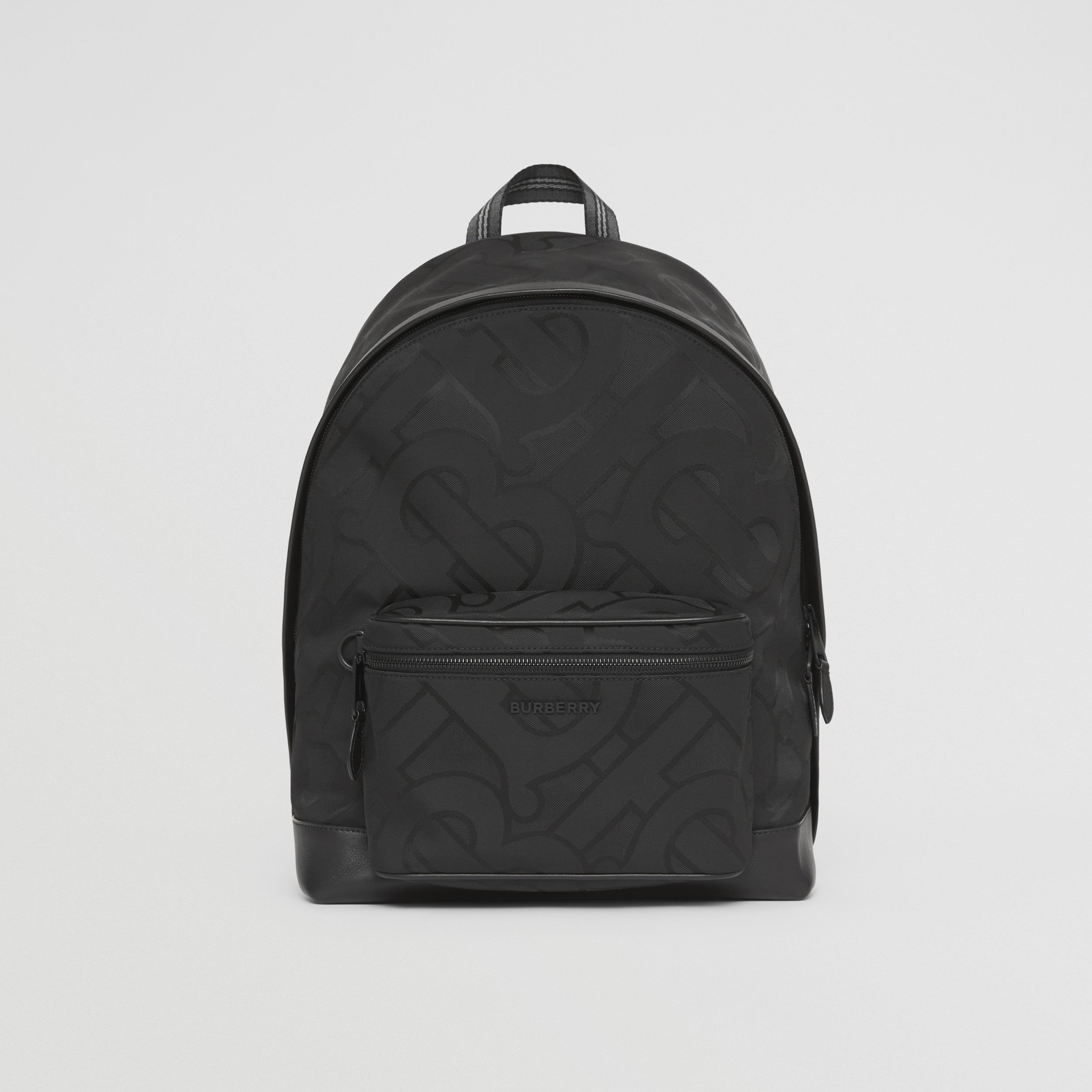 Monogram Jacquard Backpack in Black - Men | Burberry® Official - 1