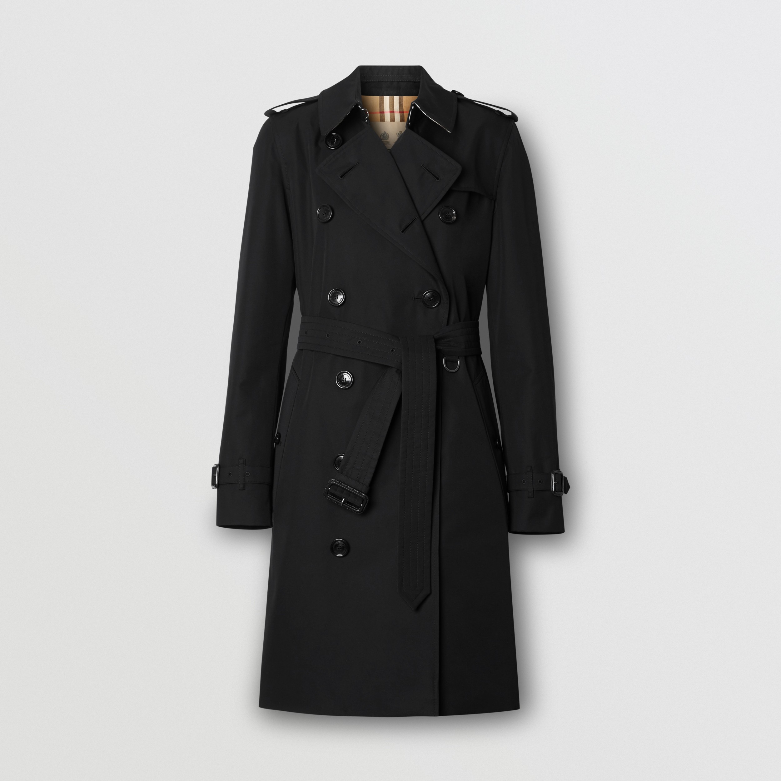 Bore Stratford på Avon Stramme The Mid-length Kensington Heritage Trench Coat in Black - Women | Burberry®  Official