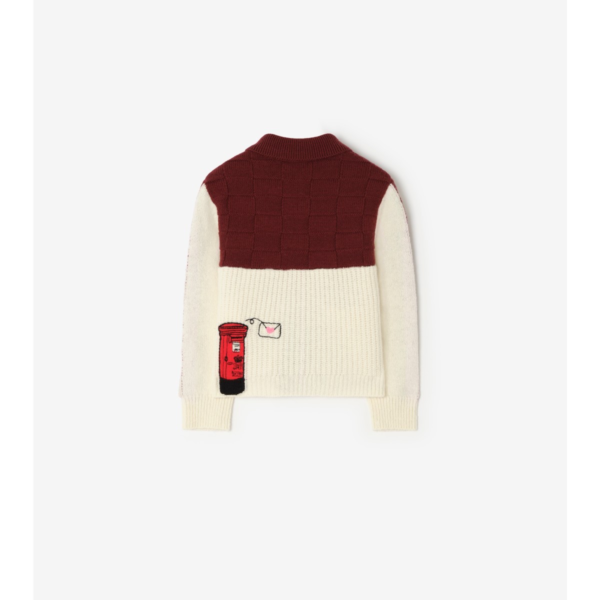  Embroidered Townhouse Bear Cashmere Cardigan