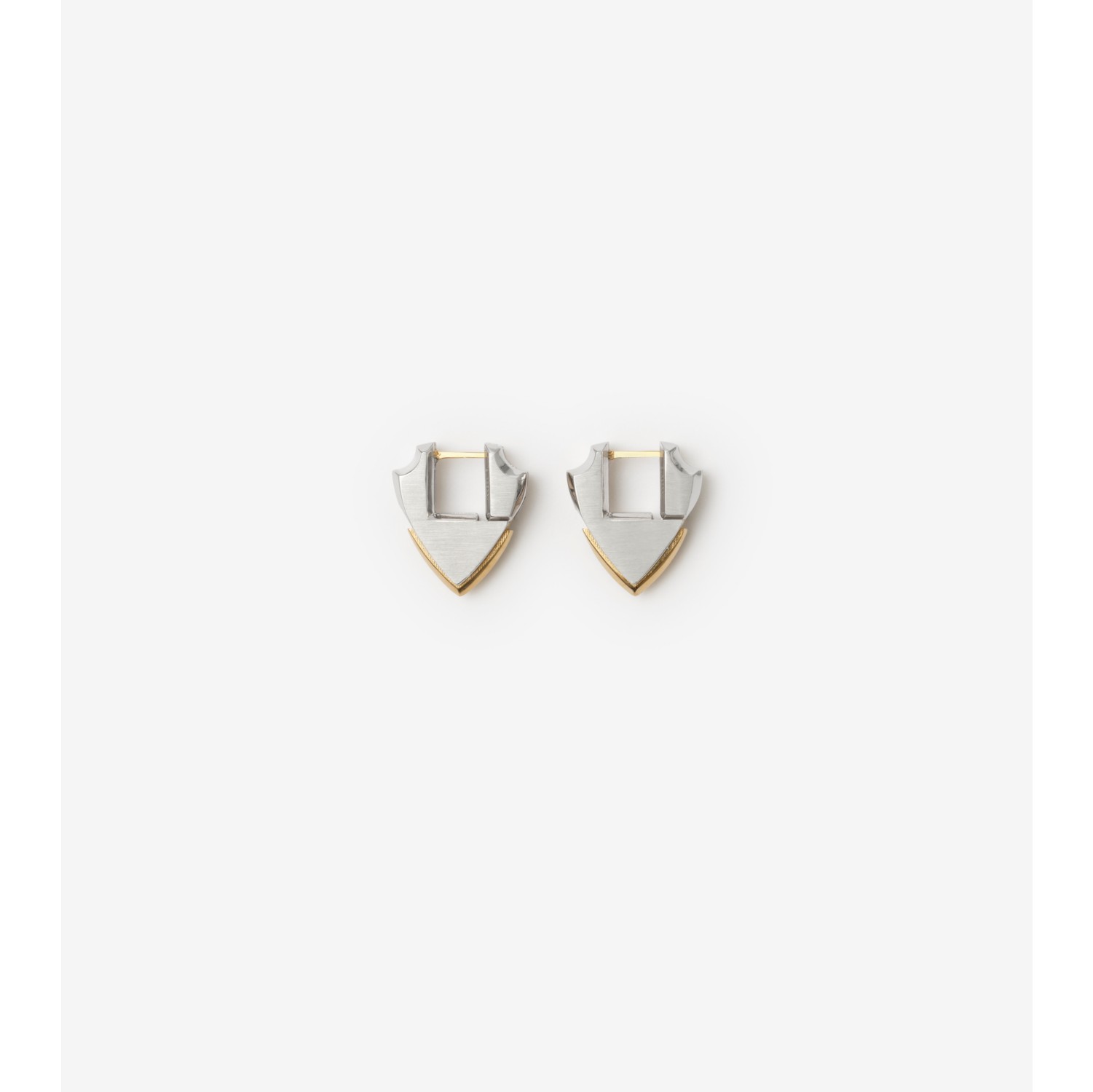 Small Shield Earrings in Silver - Women | Burberry® Official