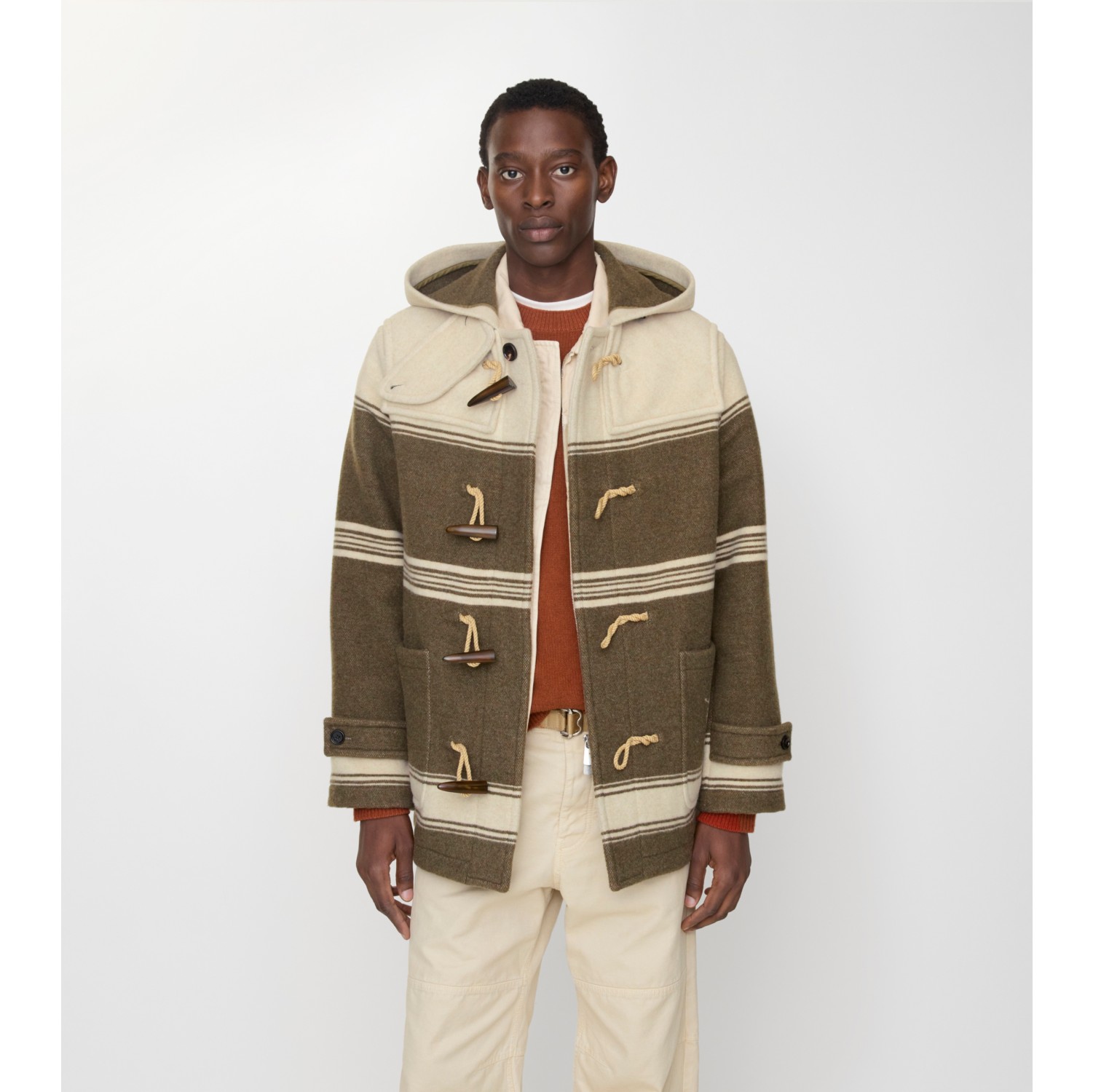 ショート ウールブレンド ハロゲート ダッフルコート (スカウト