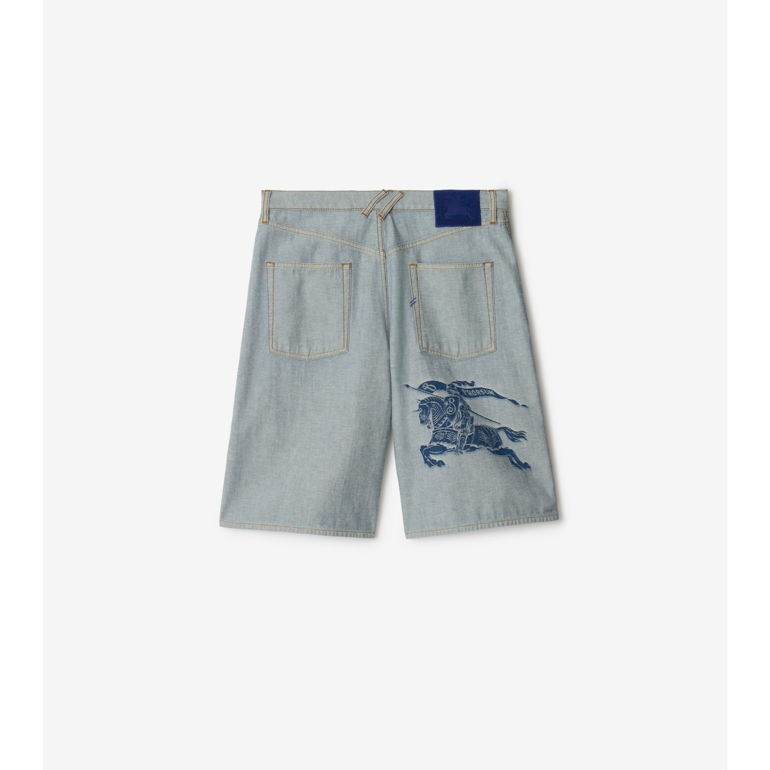 Pantaloncini in denim con EKD