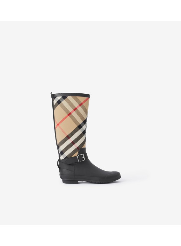 Burberry House Check Pattern Rain Boots