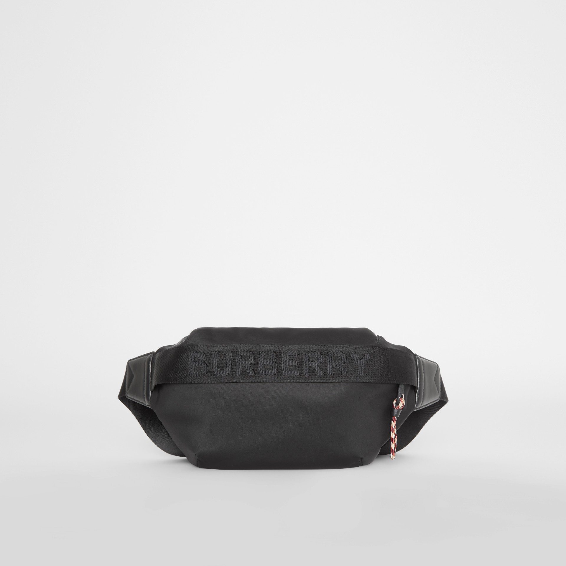 Medium Logo Detail Bum Bag in Black Burberry United Kingdom