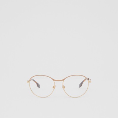Gold-plated Round Optical Frames in 