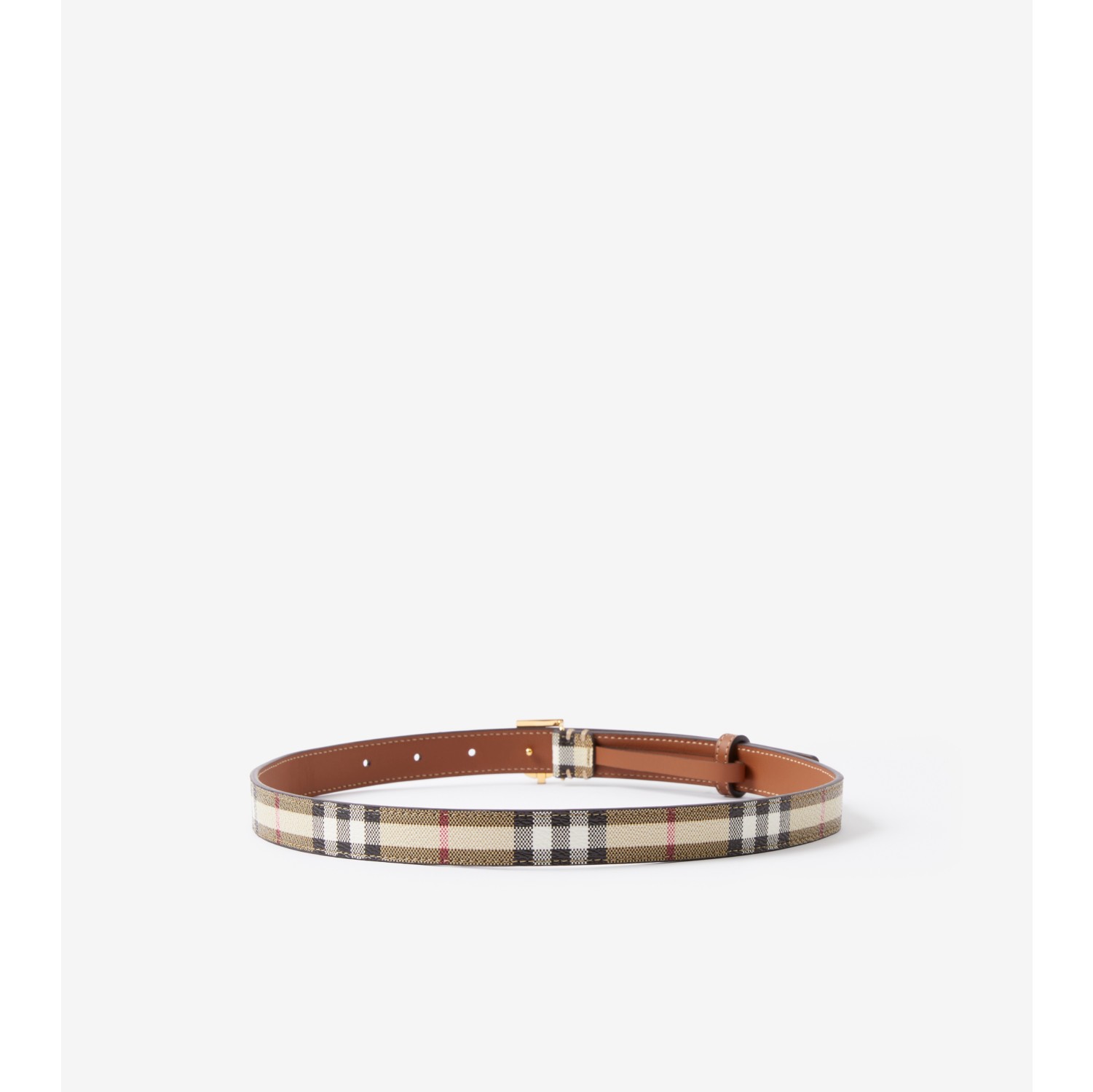 Ceinture TB en cuir et Check