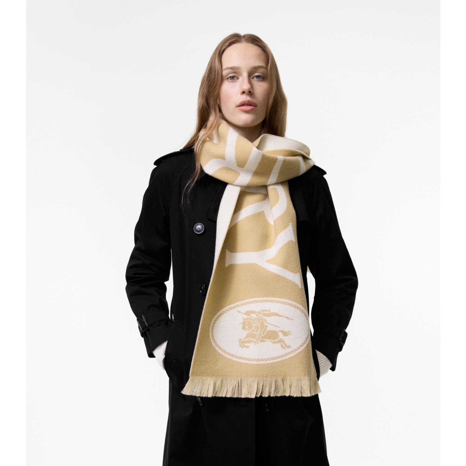 Logo Wool Scarf