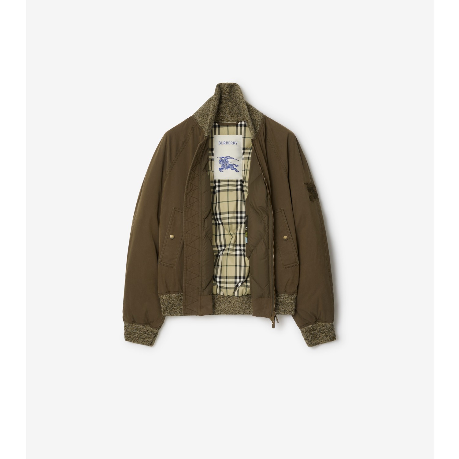 Gabardine Bomber Jacket