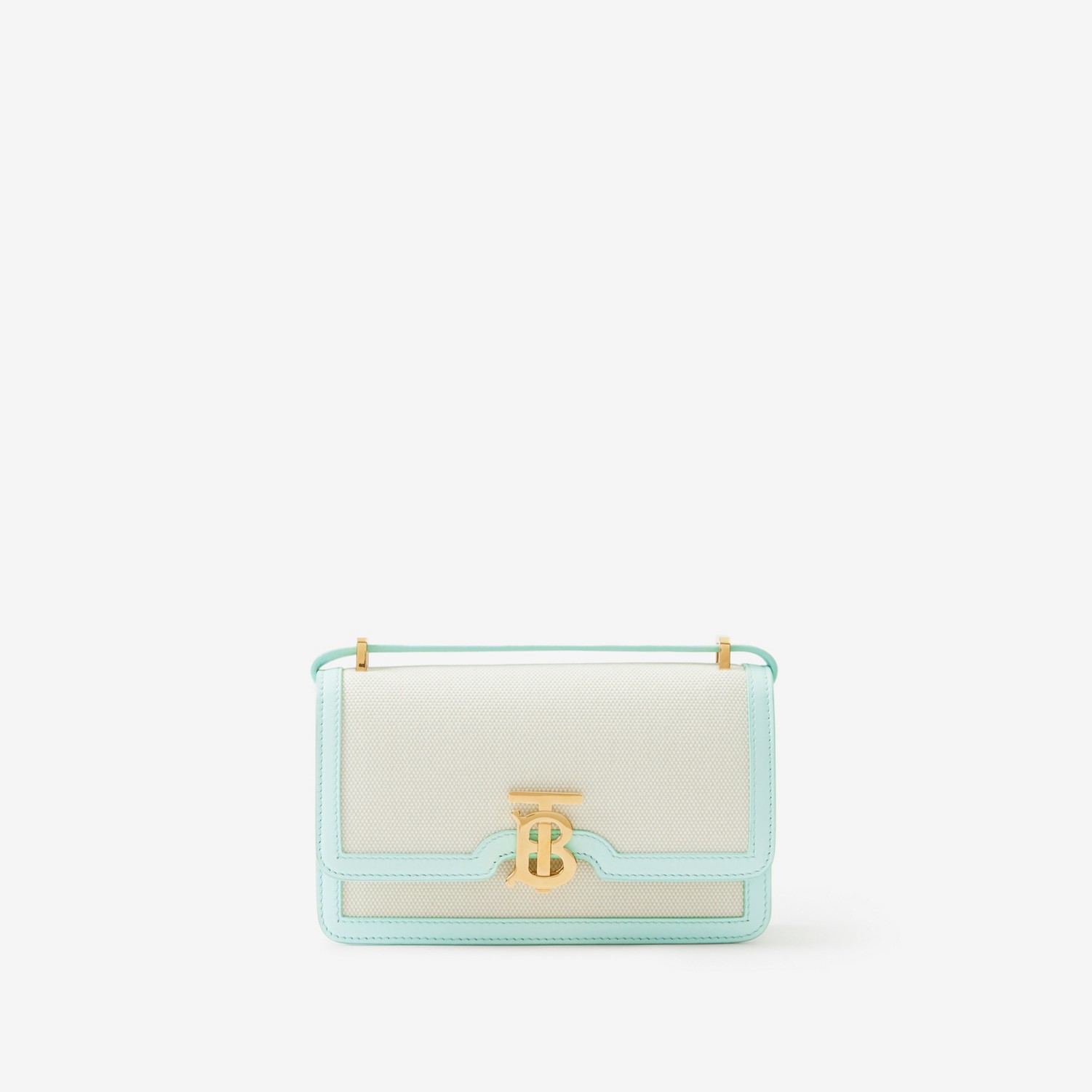 Mini TB Bag in Natural/cool Mint - Women | Burberry® Official