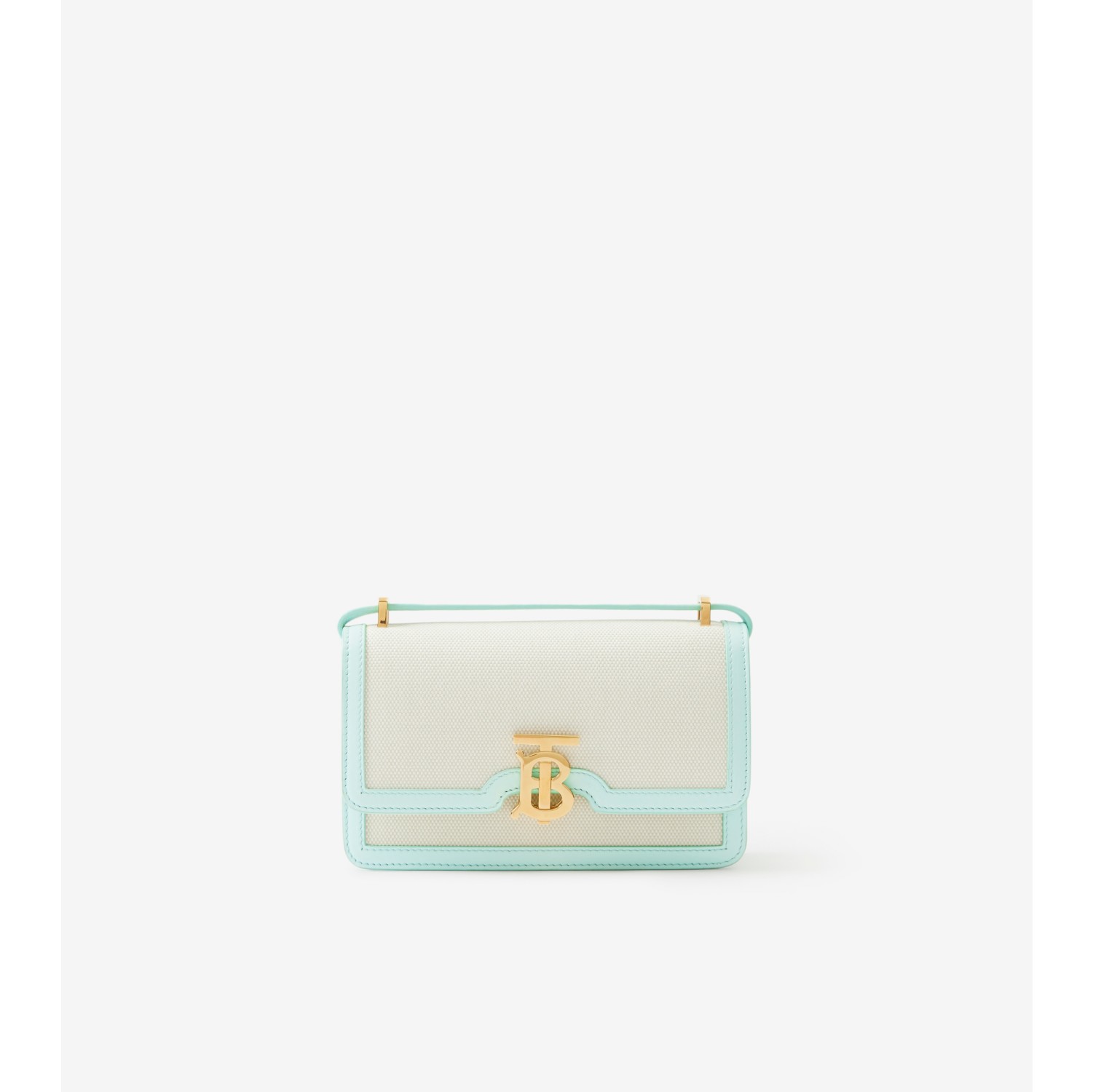 Mini TB Bag in Natural cool Mint Women Burberry Official