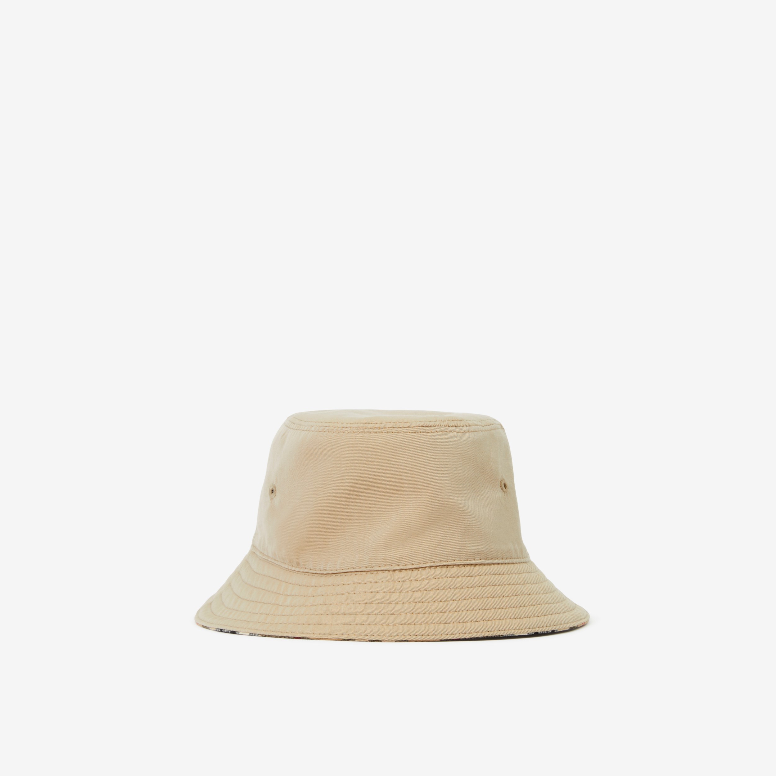 Gabardine Reversible Bucket Hat in Honey - Children | Burberry® Official