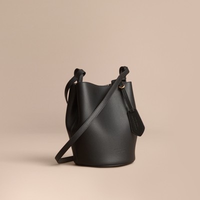 burberry black bucket bag