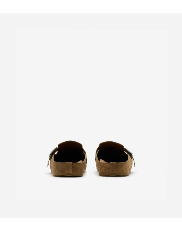 Check Suede Urchin Clogs
