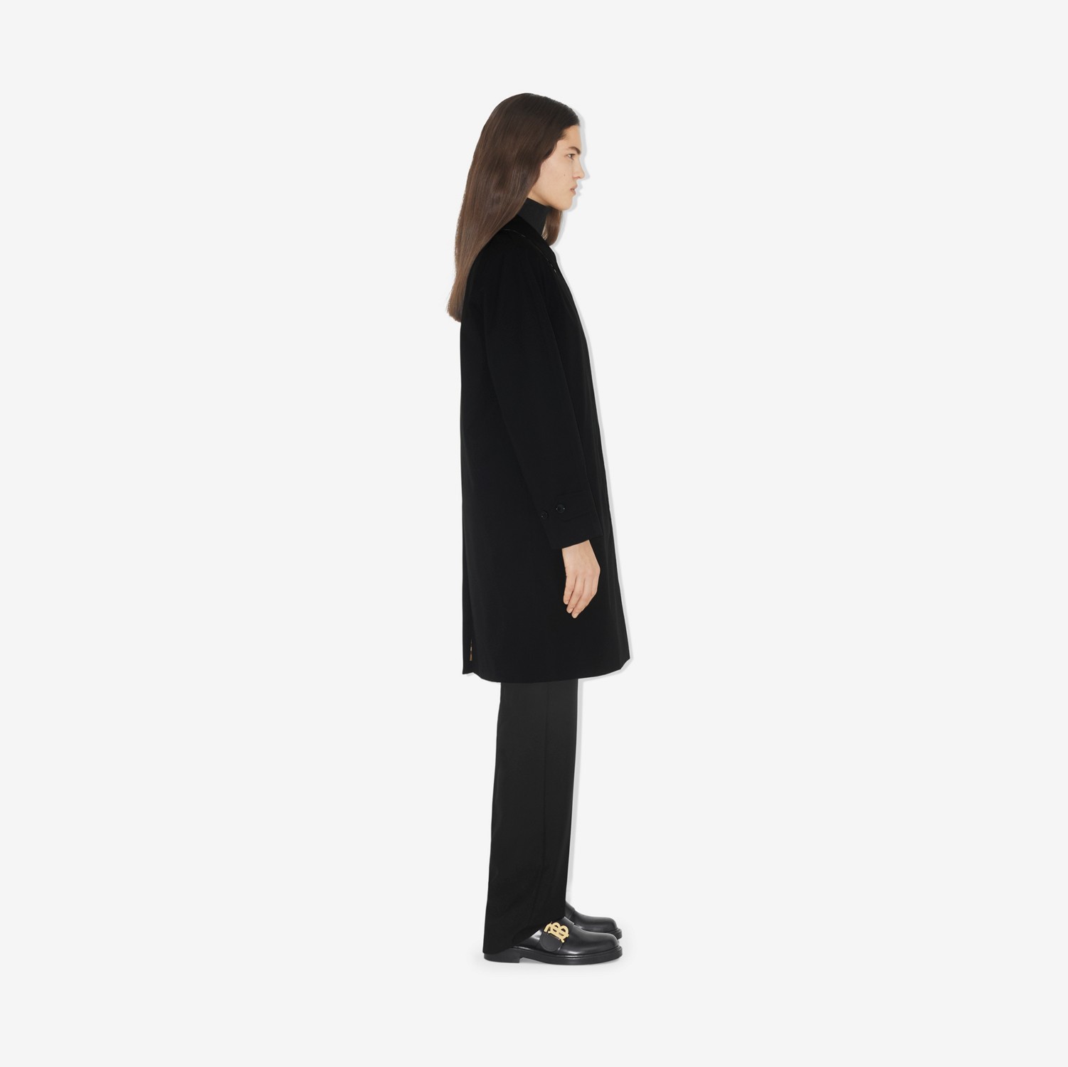 미드 렝스 캠던 헤리티지 카 코트 (블랙) - 여성 | Burberry®