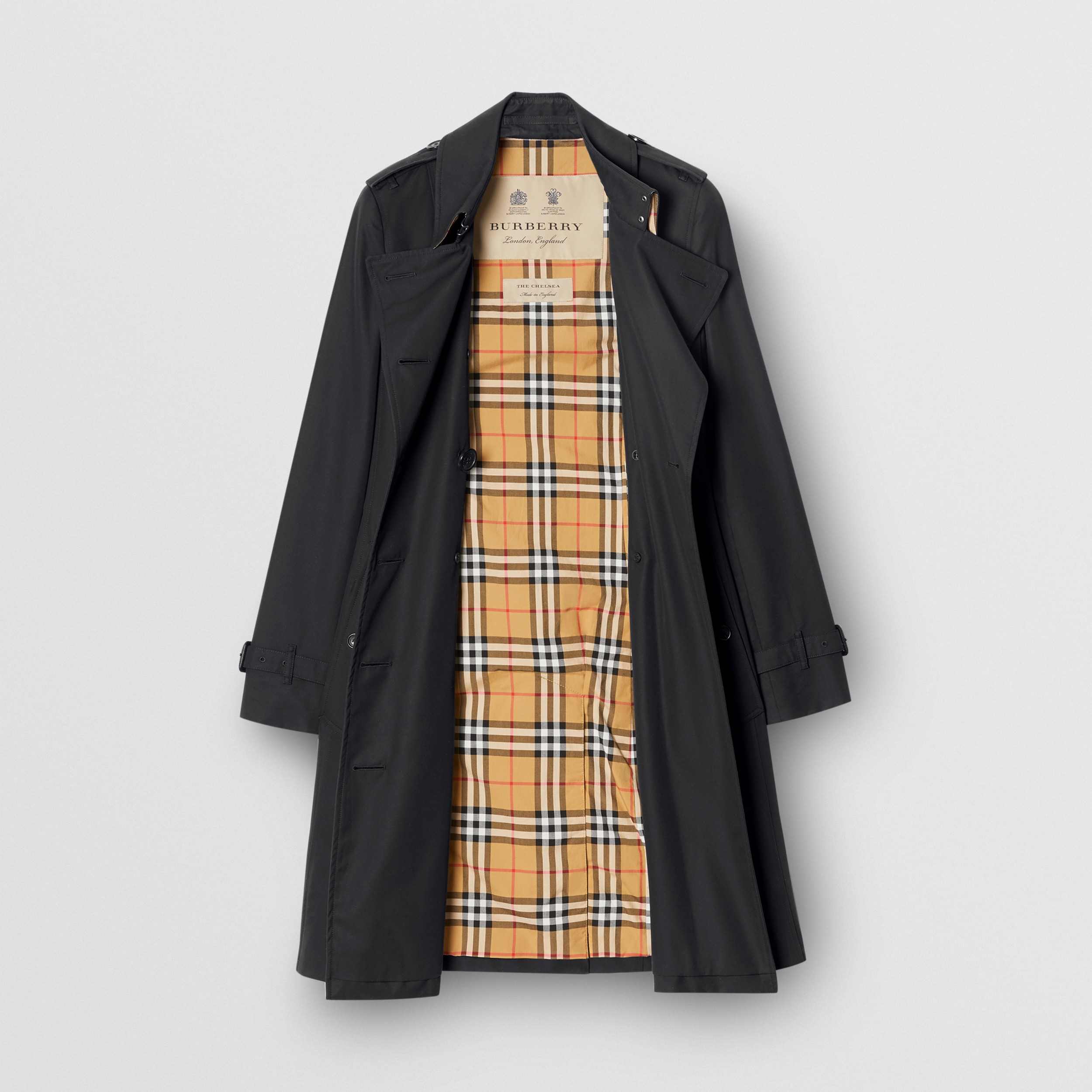 The Mid-length Chelsea Heritage Trench Coat in Midnight - Women | Burberry® Official - 4