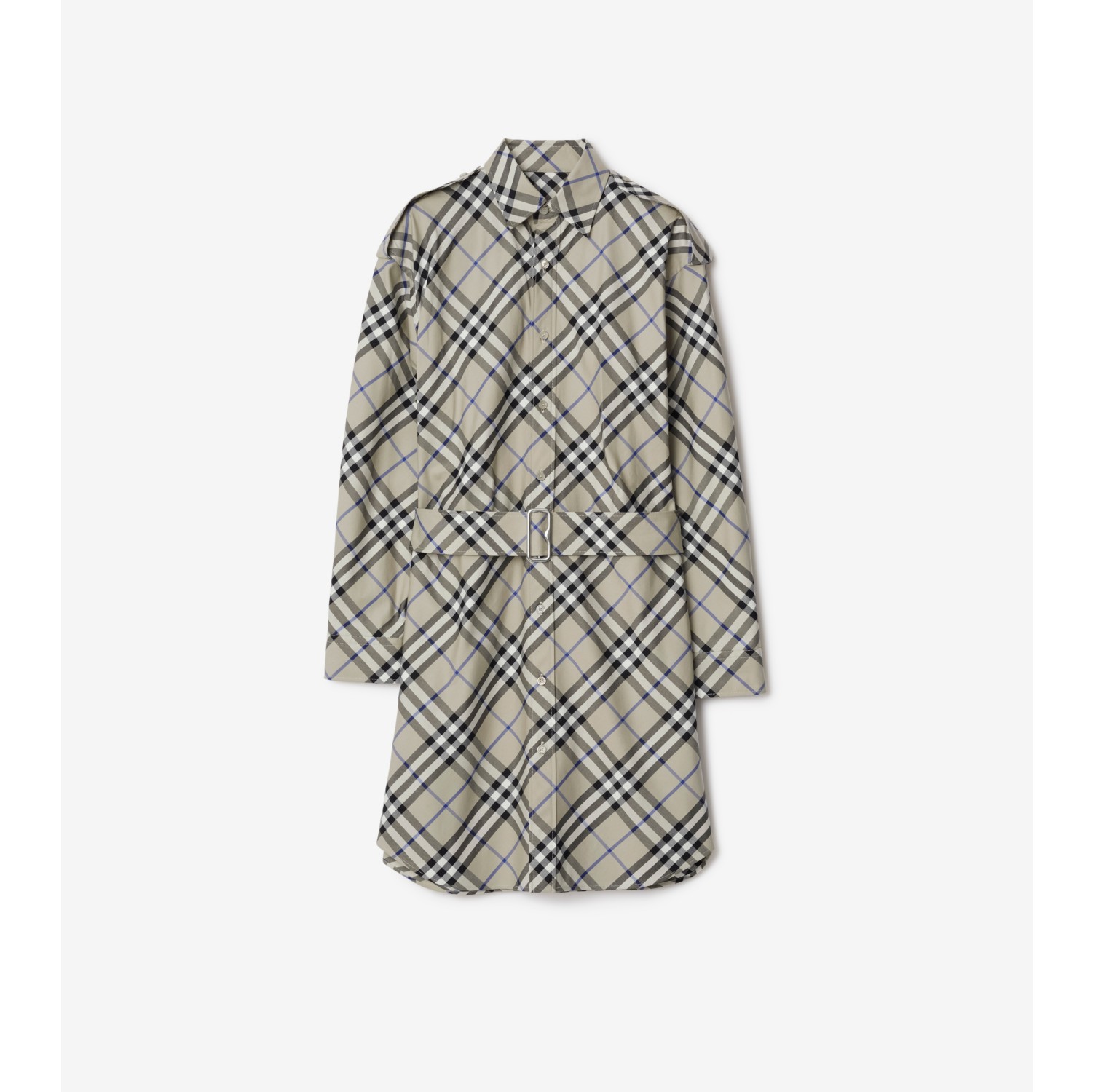 Burberry check cotton sales shirt dress