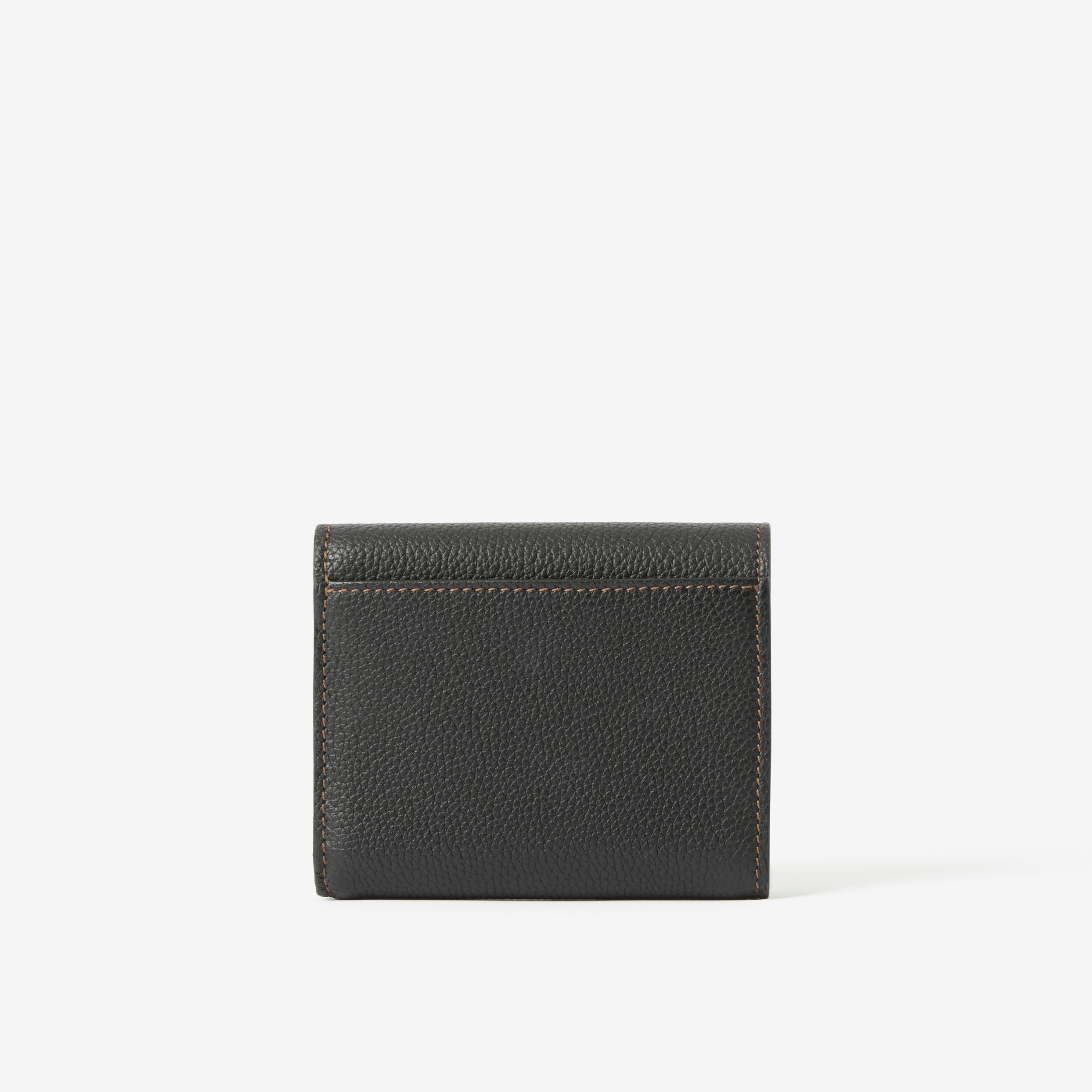 Grainy Leather TB Compact Wallet in Black - Women | Burberry® Official - 3