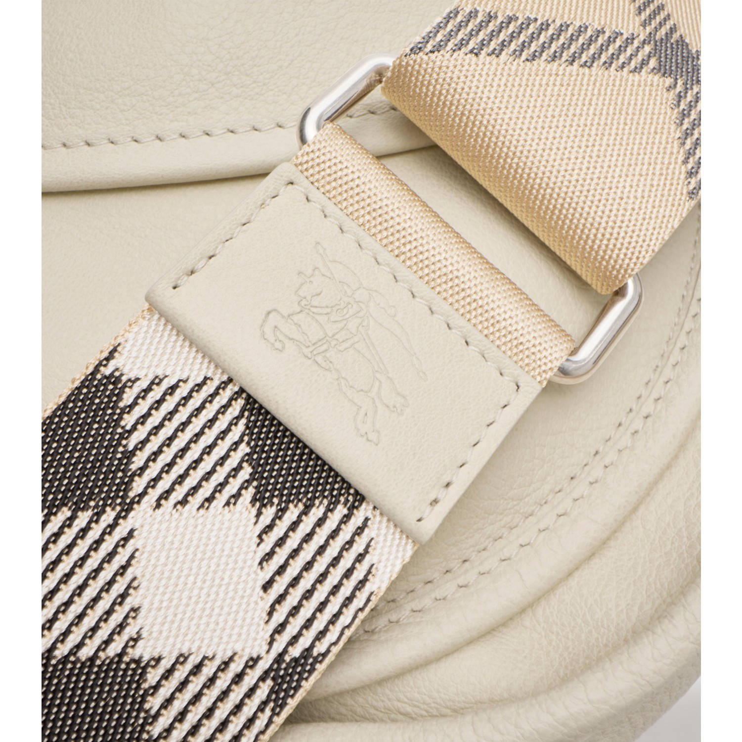 B Clip Messenger Bag in Soap beige - Women