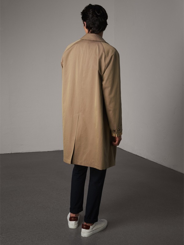 The Camden Car Coat in Taupe Brown - Men | Burberry United States