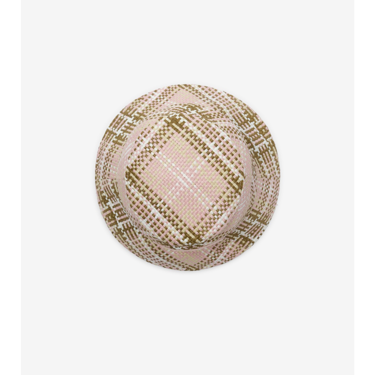 Knight Stamp Raffia-effect Bucket Hat