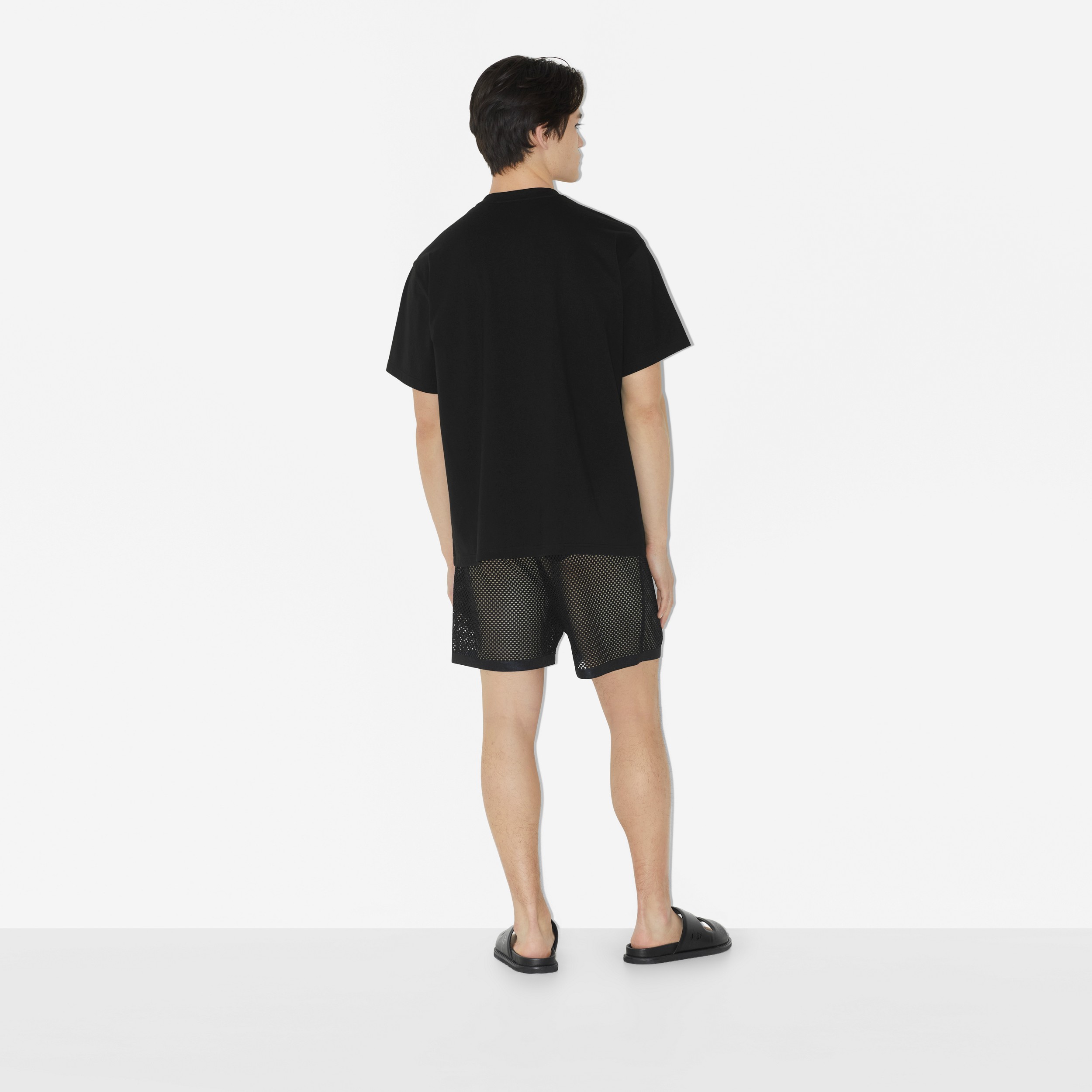 T-shirt en coton avec EKD brodé (Noir) - Homme | Site officiel Burberry® - 4