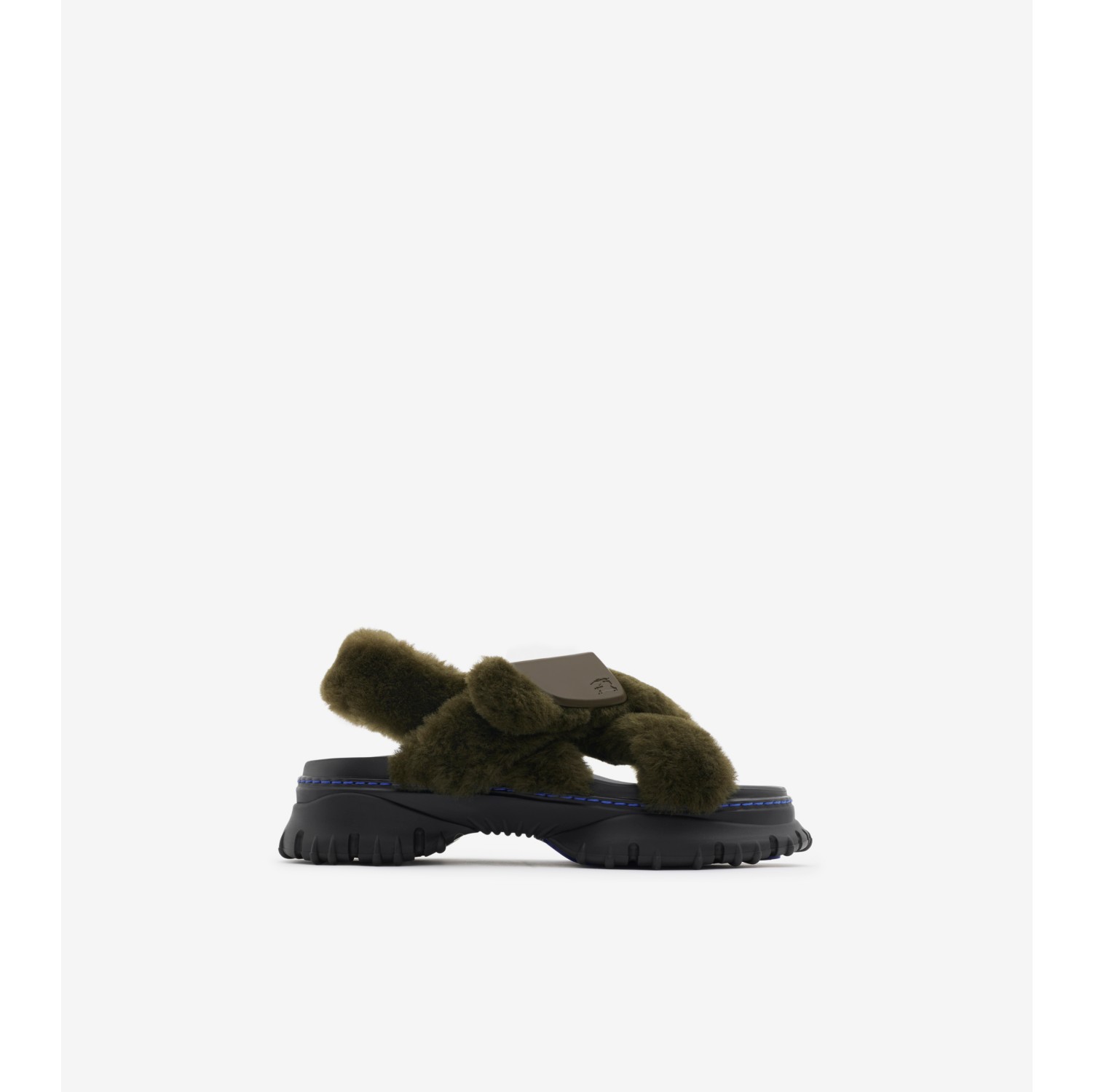 Shearling Pebble Sandals