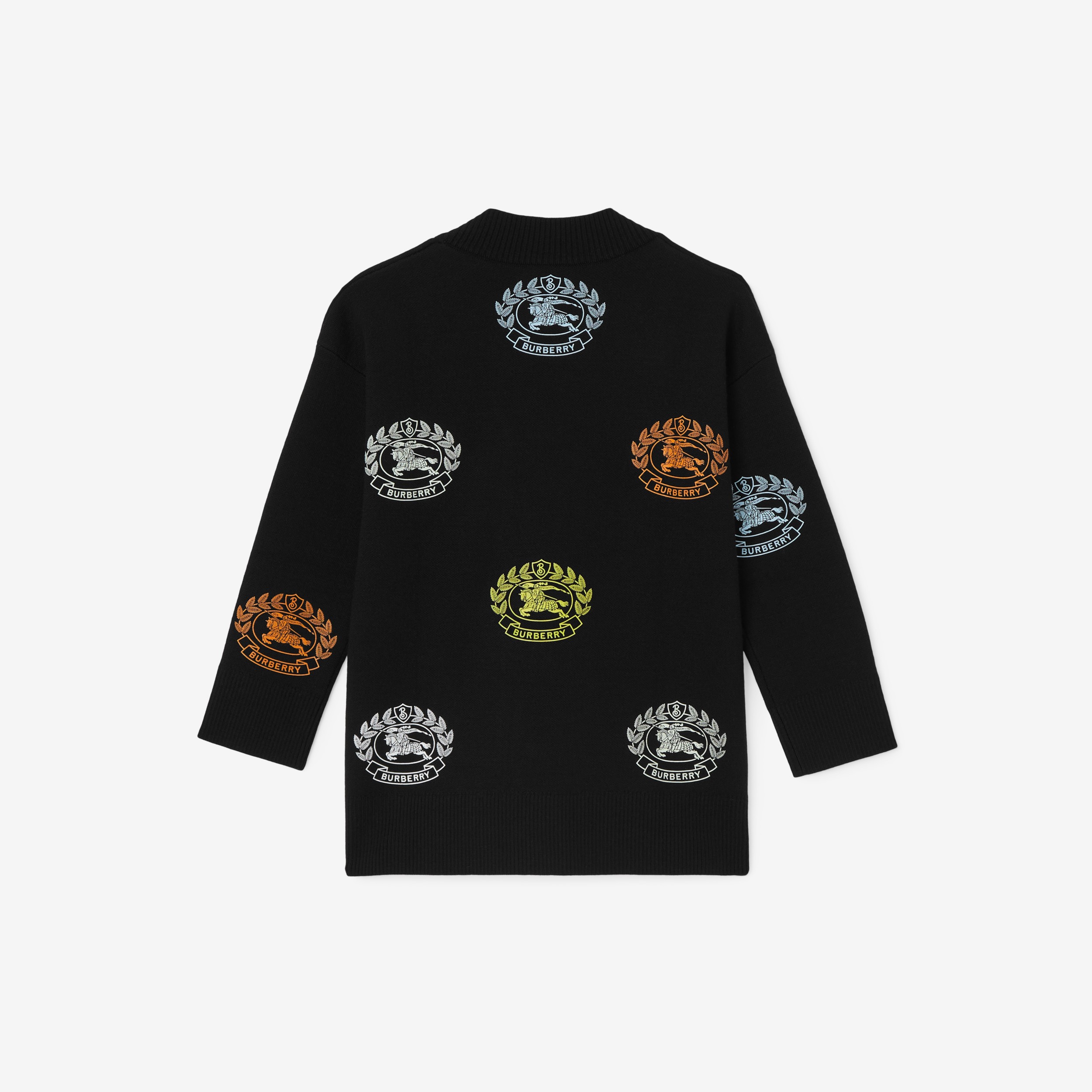 EKD Print Technical Wool Cardigan in Black | Burberry® Official - 2