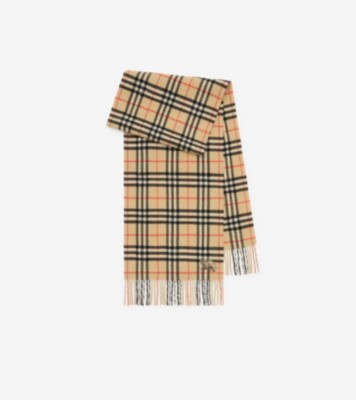 チェック カシミアスカーフ (サンドベージュ) | Burberry®公式サイト