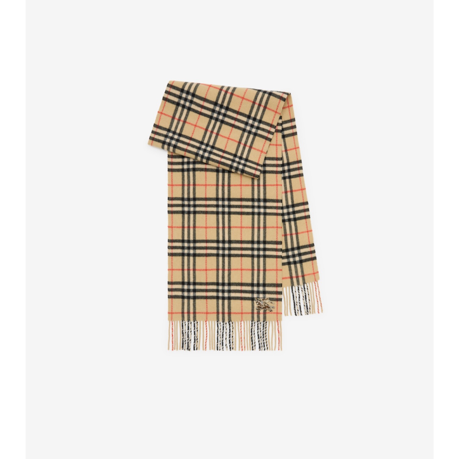 Check Cashmere Scarf