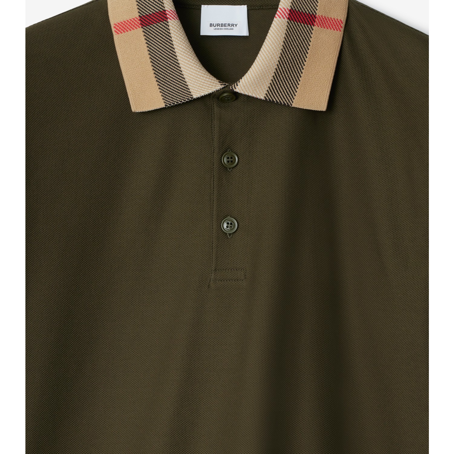 Cotton Polo Shirt in Loch - Men | Burberry® Official