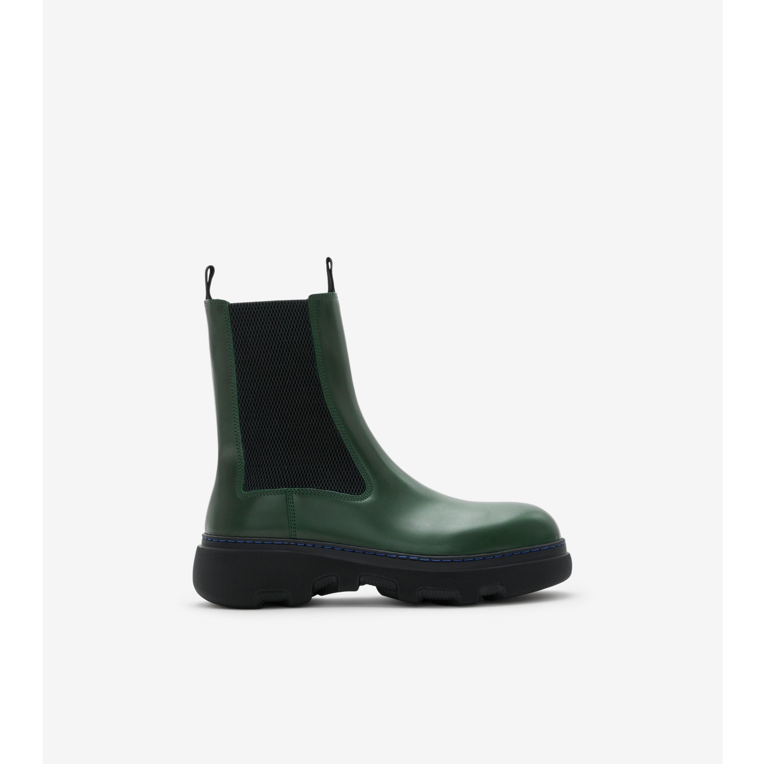 Botas Chelsea estilo creeper en piel Vine Mujer Burberry