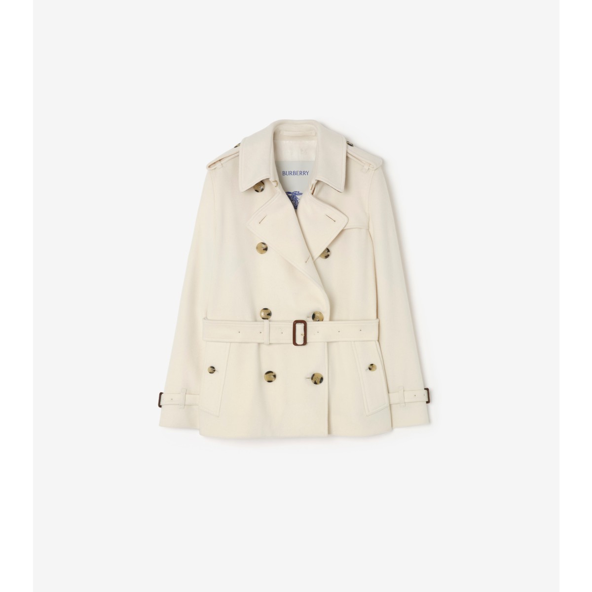  Check Cashmere Kensington Trench Jacket