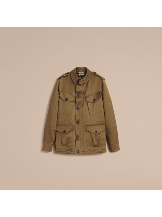 Cotton Field Jacket with Detachable Warmer Burberry