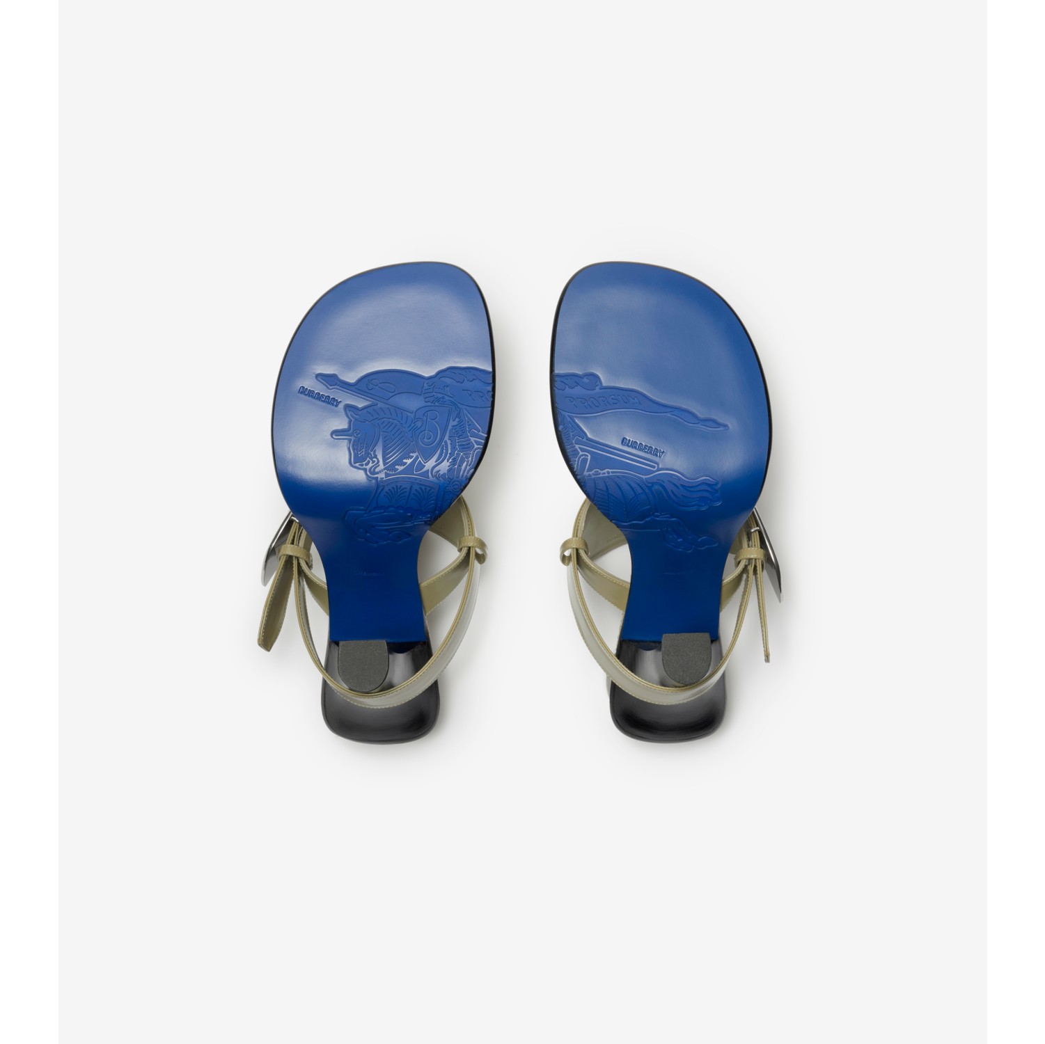 Leather Bay Sandals in Laurel - Women | Burberry® Official