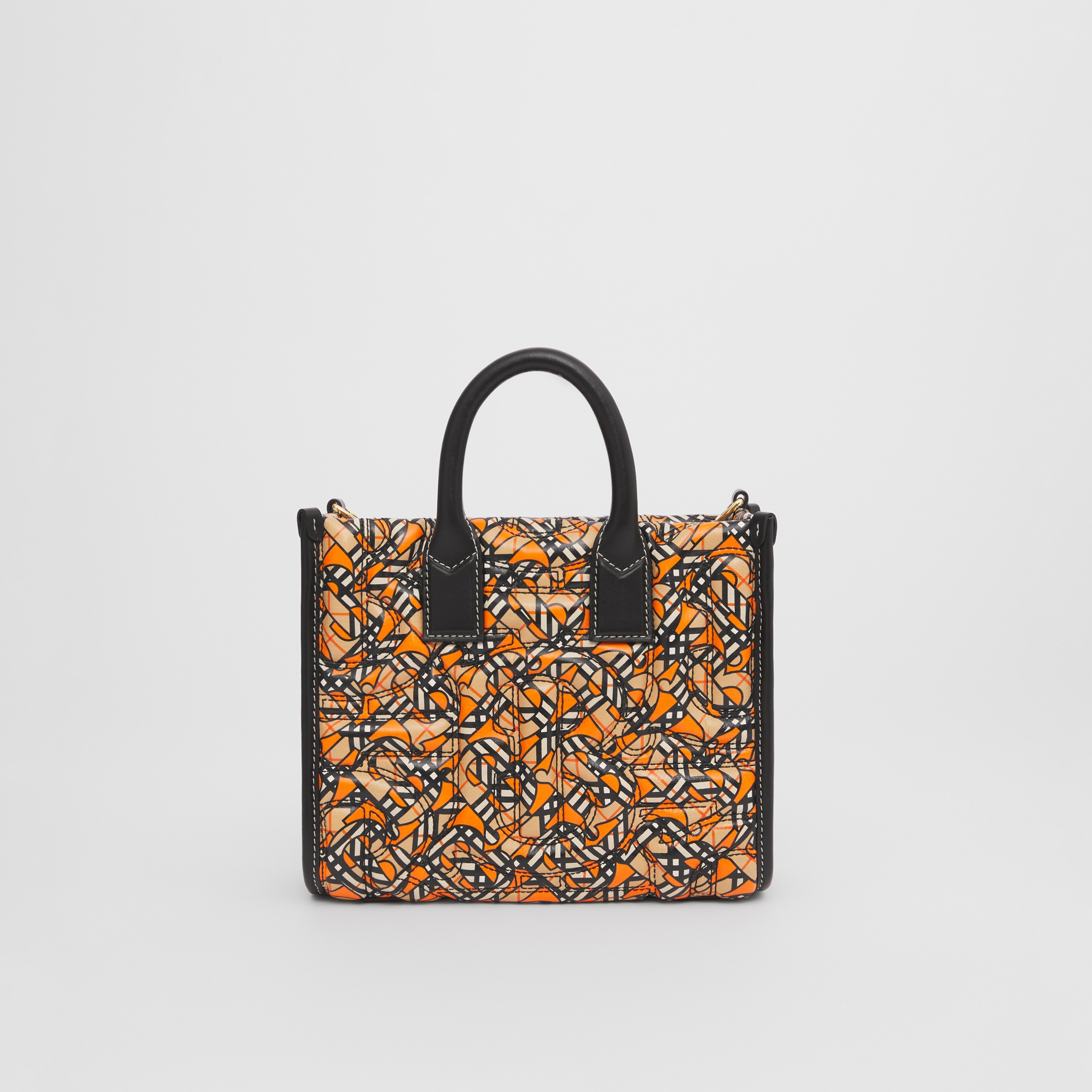 Mini Monogram Print Quilted Lambskin Freya Tote in Multicolour - Women | Burberry® Official - 1